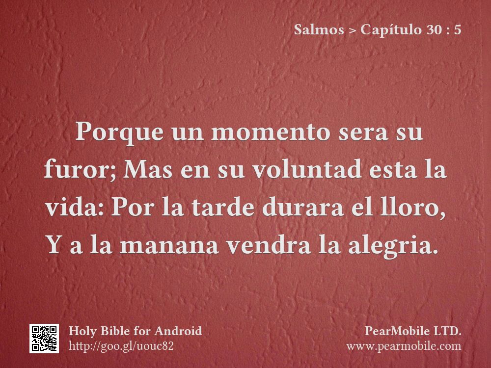 Salmos, Capítulo 30:5